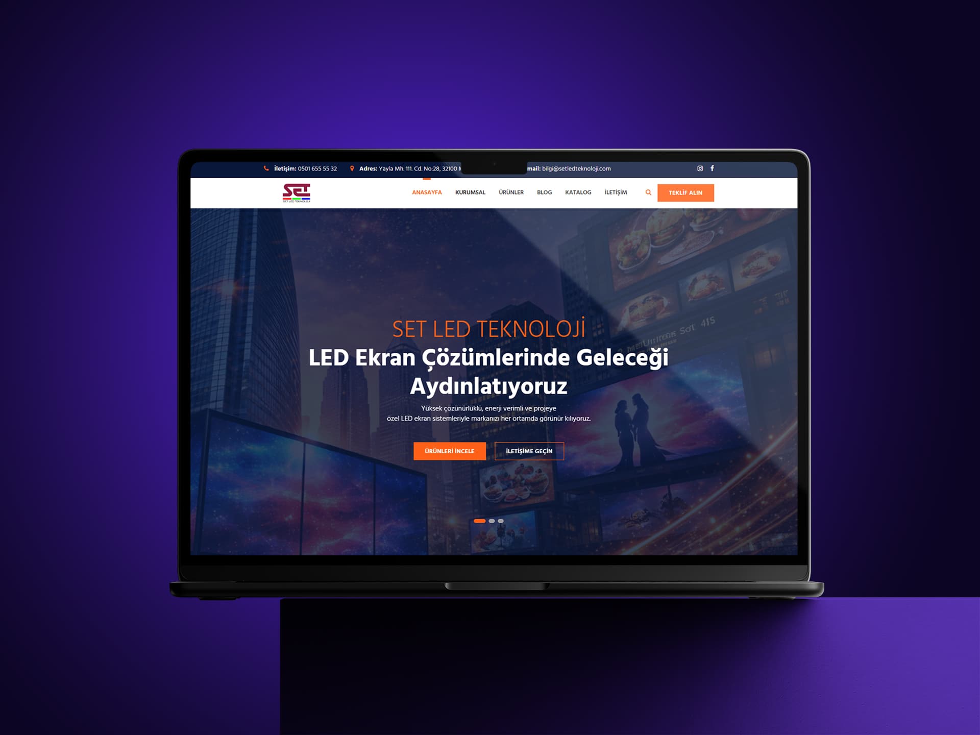 SetledTeknoloji Web Sitesi