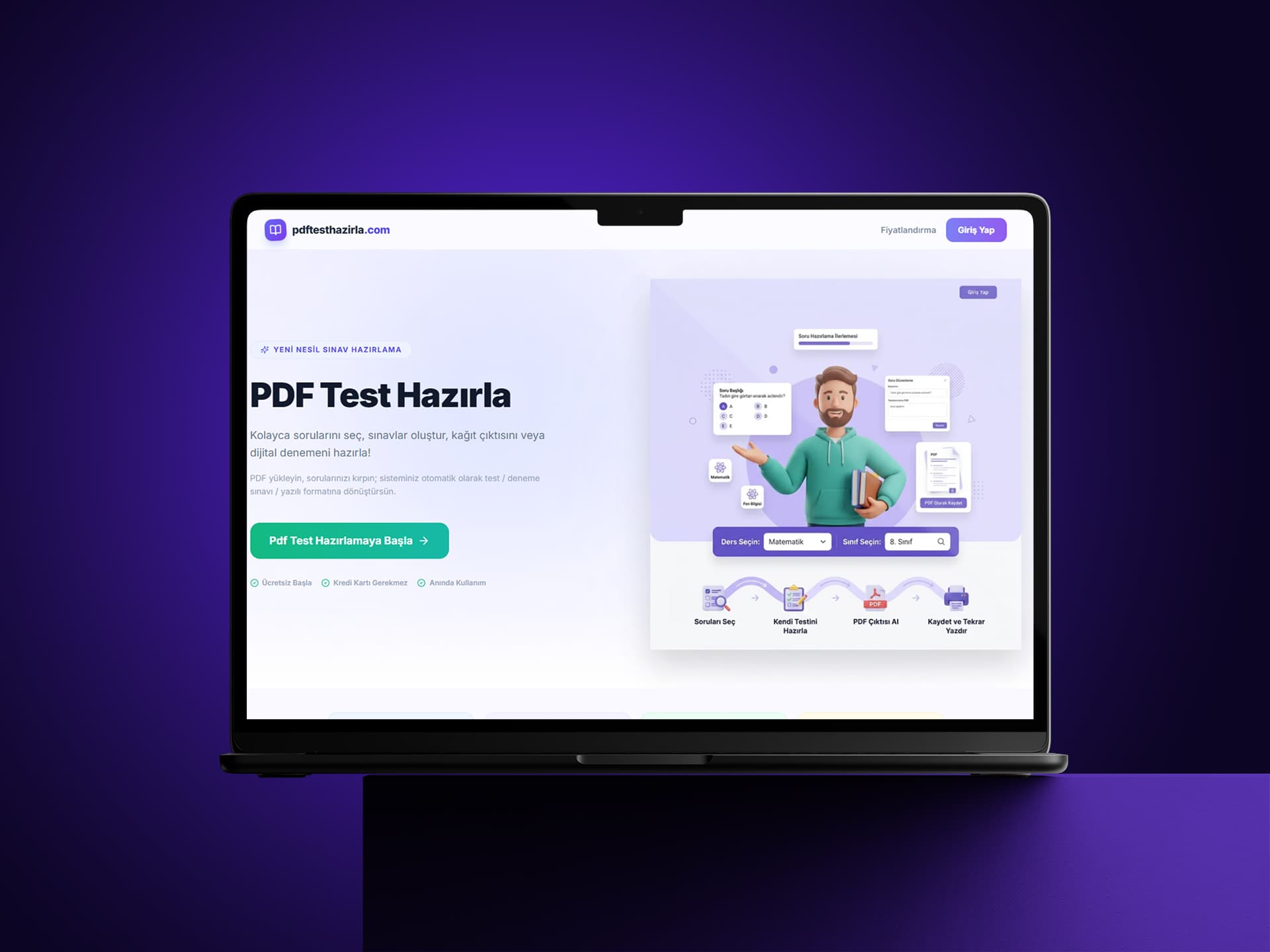 Pdf Test Hazırlama Web Uygulaması